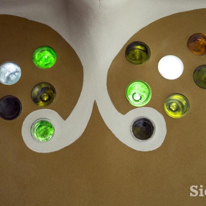 Letting light in using bottles