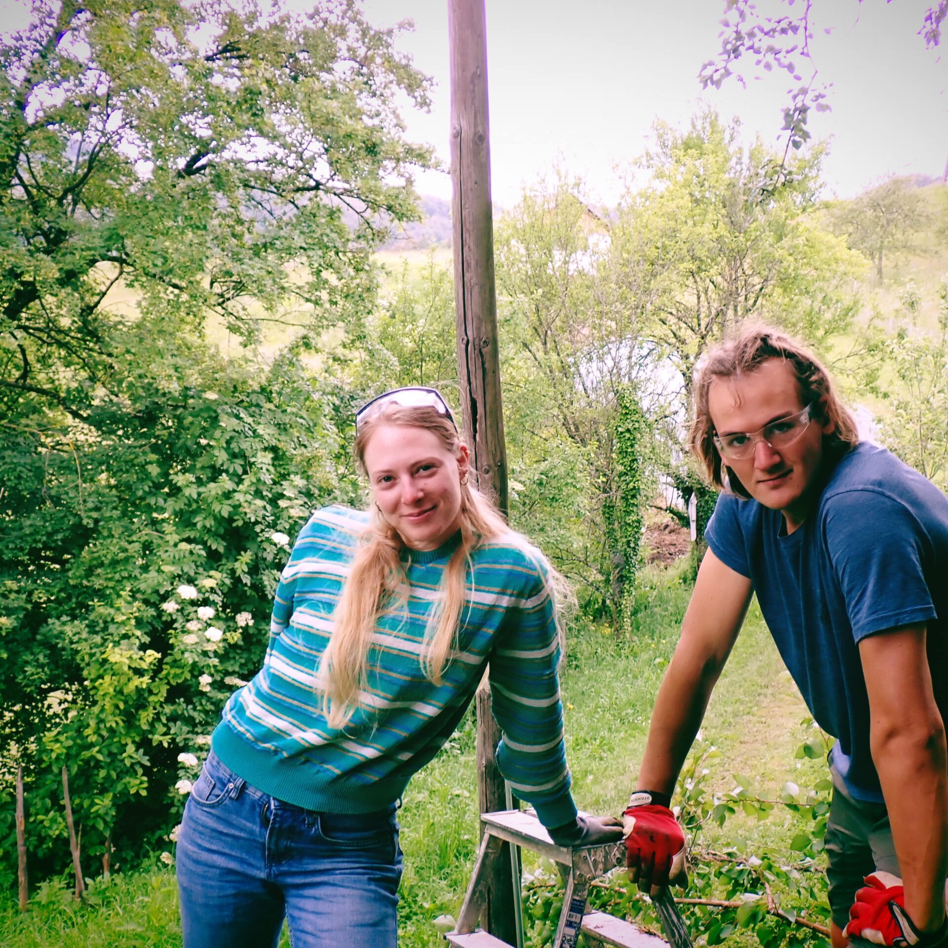 ESC volunteers posing :D